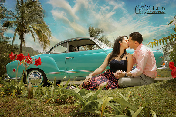 Love Story Vintage, Carro Antiguo, Puerto Rico, Fotografía de Bodas,